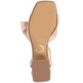 thumbnail image 5 of Journee Womens Zevi Linen Block Heel Dress Sandals, Widths Available, 5 of 9
