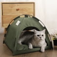 thumbnail image 2 of Tienda de campaña para gatos, tipi transpirable para mascotas, fácil de limpiar, perrera para perros y gatos, suministros para mascotas JShteea El nuevo, 2 of 6