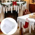 thumbnail image 6 of Snow Blanket 59x26.8 Inch DIY Artificial Winter Decoration, Glitter Fringe for Christmas Village Display, Icicle Border for Mantel Table Fireplace Window Holiday Use, 6 of 9