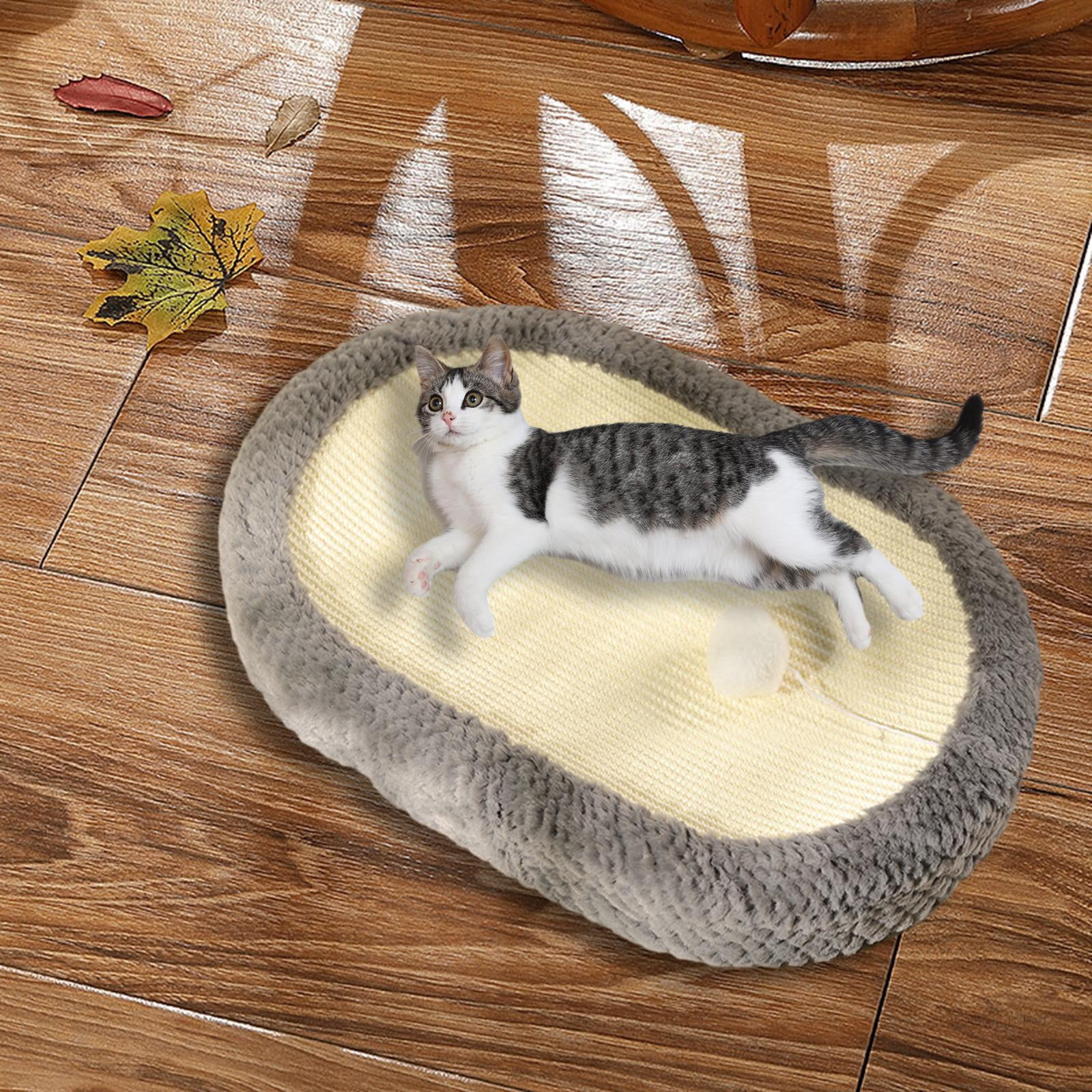 Cat Scratcher Bed Portable Sleeping Nest Sofa Grinding Claws Cat Scratch Pad Gray