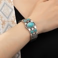 thumbnail image 7 of SUSHANG Turquoise Bracelet Turquoise Cuff Bracelet Blue Stabilized Turquoise & Bracelet Stainless Adjustable Cuff Bracelet | Boho Jewelry for Men & Women, 7 of 7
