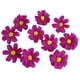 thumbnail image 4 of 10 cabezas de margaritas artificiales, flores falsas, decoración floral para festivales y manualidades. Vino rojo, 4 of 7