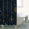 thumbnail image 5 of Gothic Shower Curtain - Dark Celestial Moon & Star Print, Mystical Cosmic Theme Bath Decor, Waterproof Polyester, 36"Wx72"L, Goth Aesthetic Gift, 5 of 5