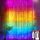 thumbnail image 1 of Cortina de luces LED de 3 x 3 m, 300 LED, 8 modos de iluminación, temporizador con control remoto, ideal para decoración navideña, ventanas, bodas, jardines y dormitorios (resistente al agua, 7 colore, 1 of 5