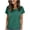 1-army green shirts for women, variant on UPPADA Women's Cotton Linen Short Sleeve Top Dressy Crewneck Tunic Tops Casual Summer Beach Wear Holiday Work Blouses Lightweight Pullover Tops Navy,XXL