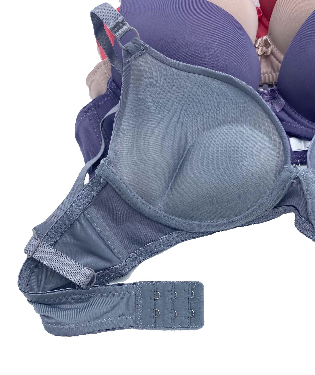 6 Pieces ADD 2 Cup Maximum Lift Boost Cup Double Push Up Bra B/C (34C)