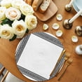 thumbnail image 2 of White Greek Key Round 15 Inch Placemats Set of 4, Geometric Greece Ancient Farmhouse Geo HeatResistant Non Slip Place Mats for Dining Table, Wipeable Braided Kitchen Table Mats for Housewarming, 2 of 9