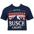 thumbnail image 4 of Busch 852319-3xlarge Mens Light Red White & Busch Light Mountains T-Shirt, Navy - 3XL, 4 of 4