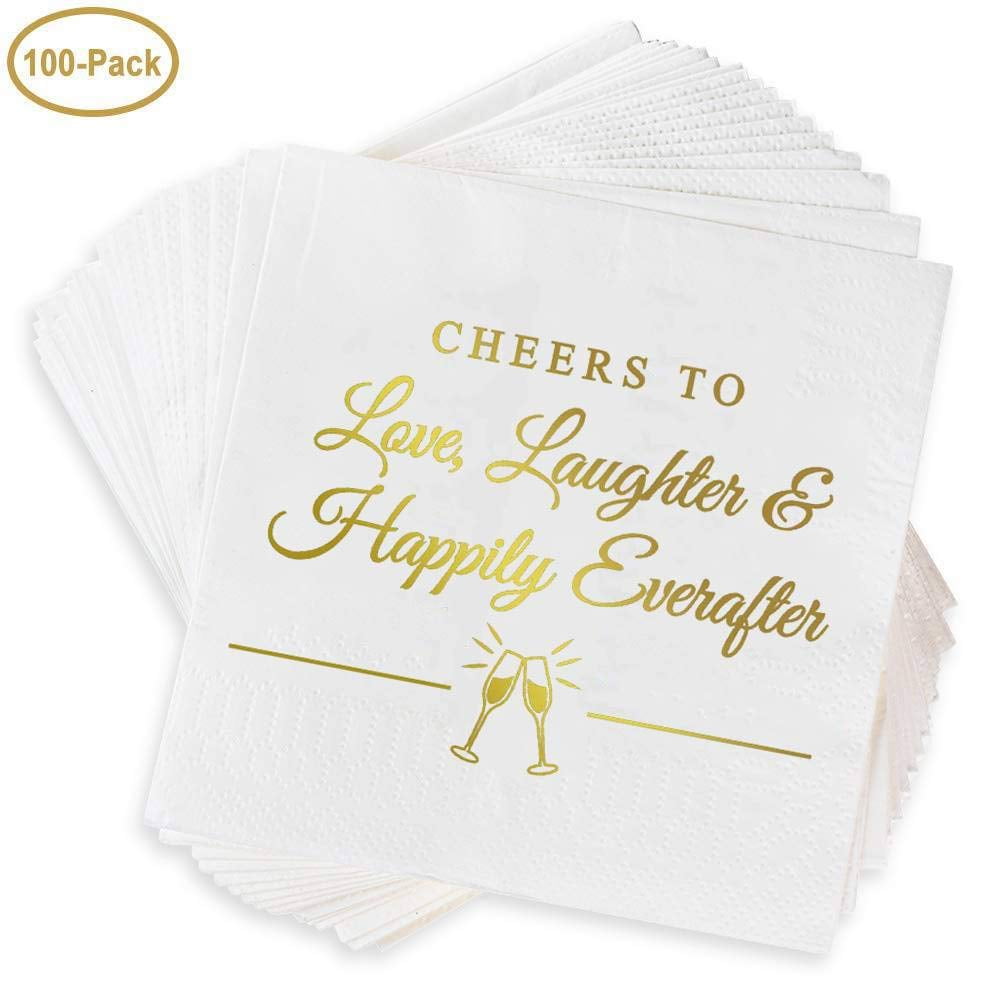 Personalized Wedding Napkins Rehearsal Dinner Custom Wedding Napkins Engagement Party S/'more Love
