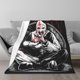 thumbnail image 1 of Manta polar con aire acondicionado Terrifier, súper suave, acogedora y cálida, para sofá, sala de estar, dormitorio, modelos verticales de varios tamaños, 1 of 8