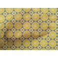 thumbnail image 4 of oneOone Cotton Poplin Yellow Fabric Floral & Tiles Moroccan Sewing Fabric By The Yard Printed Diy Clothing Sewing Supplies 56 Inch Wide, 4 of 4