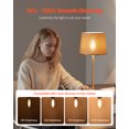 thumbnail image 3 of VEVOR LED Candelabra Bulbs,12-Pack Dimmable Chandelier Light Bulbs,Vintage Clear Glass Candle Light Bulb with 2725K Warm Lighting, 90+ High CRI & E12 Base for Chandeliers, Wall Sconces & Table Lamps, 3 of 9