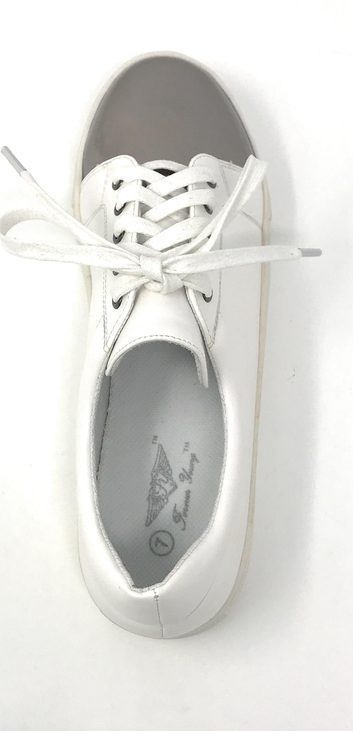 Forever Young Women's Metallic Tip Lace up Sneakers