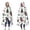 White Cartoon Christmas, variant on Wearable Blanket,Watercolor Dinosaurs Eggs Plants Pattern Hooded Wearable Flannel Blanket for Adults & Teens,Winter Poncho Shawl Wrap Cape Cozy Anti-Pill,50"x60"