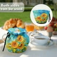 thumbnail image 2 of ZUXONGSY Sunflower Oil Paint Teapot Cozy Tea Cosy for Small Teapot with Elastic Band Drawstring Tea Pot Cover Insulation Reusable for Home Kitchen Decorative Accessories, 2 of 6