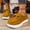 Yellow, variant on YOUYEDIAN Loafers for Women Fall Winter Versatile Comfortable Platform Heel Flats Square Toe Fashion Strap Design Slip On Shoes