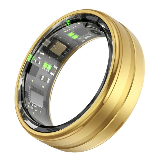 Smart Ring Health Tracker, BT 5.1 Fitness Monitor Sleep Tracker Magnetic Charging, Tracker de AcondicionAmiento Físico A Prueba de Lluvia de 5atm Para Escalas de Distancia de