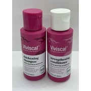 NEW Viviscal Thickening Shampoo & Strengthening Conditioner Travel Set 1.7oz Eac