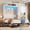 White, variant on ANPOO Queen Size Murphy Bed Wall Bed with RGB LED Lights, 1000LBS Heavy Duty Foldable Murphy Wall Bed with Pneumatic Rod, Wooden Slats, Space Saving Hidden Bed for Guest Room Bedroom