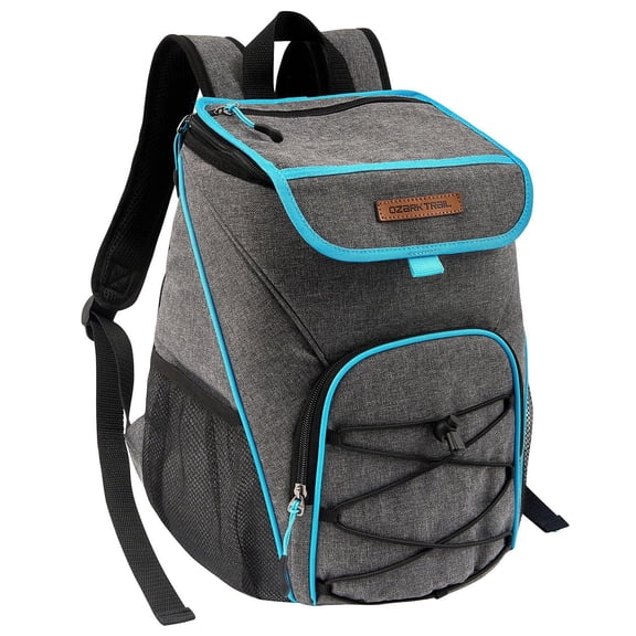 Sac à dos isotherme Ozark Trail pour 24 canettes, tissu vintage, isolé, gris
