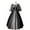 Black, variant on KAWELL Women's Plus Size Victorian Dress Flare Sleeve Off Shoulder Medieval Vintage Dresses with Corset Patchwork Ball Gown