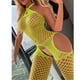 thumbnail image 2 of Lencería Sexy de colores XXL para mujer, medias de rejilla con entrepierna abierta, mono erótico, 2 of 4