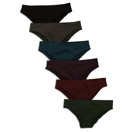 

Kalon Women s 6-Pack Soft Stretch Cheekini Bikini Panties (XXX-Large D. Vintage)