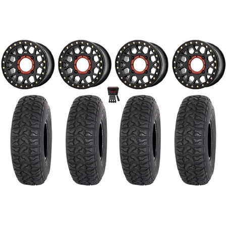 KS235 Grenade Beadlock 14 Wheels Bk 30 Chicane LT Tires Kawasaki Teryx Mule KS235 Grenade Beadlock 14 Wheels Bk 30 Chicane LT Tires Kawasaki Teryx Mule
