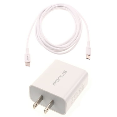 Fast Type-C 18W PD Home Charger for OnePlus 9, Nord N100/N10 5G, Pro Phones - 10ft Long Cable Quick Power Adapter USB-C Wall D6P