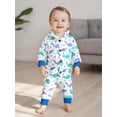 thumbnail image 4 of Miaouyo Infant Baby Boy Girl Winter Romper 0 3 6 9 12 Months Cute Animal Pattern Long Sleeve Hooded Warm Jumpsuit, 4 of 9