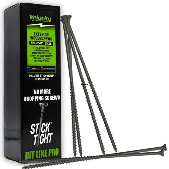 Tornillos para madera Phillips Velocity de larga longitud exterior T30 Torx