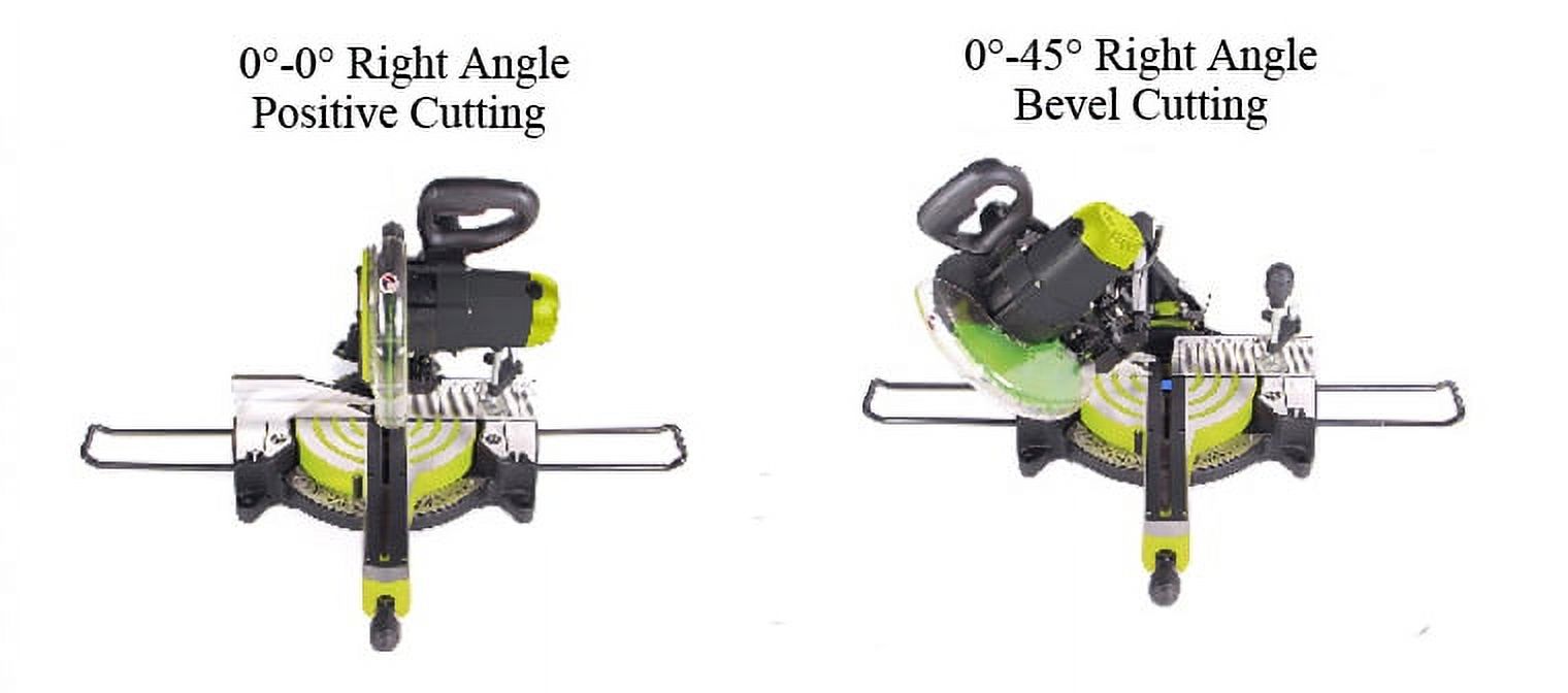 10" Compound Miter Saw, Belt Drive, 240V 7.5A 5500rpm right angle bevel cutting