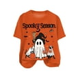 thumbnail image 4 of mgoYE Halloween Shirt Women Halloween Teacher Shirts for Women Reading Books T-Shirt Funny Teacher Librarian Halloween Party Tee Tops(Orange,M), 4 of 4