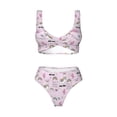 thumbnail image 4 of Daiia No Drama Llama Women's Bikini Set Two Piece Swimsuit High Waisted Bikini Adjustable Straps Bikini Perfect for Beach, Pool, and Summer Vacation-, 4 of 9