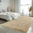 thumbnail image 3 of IR Imperial Rooms Shag Bedroom Rug 2x3ft for Kids Room Entryway Soft Fluffy Area Shaggy Rug Beige, 3 of 11