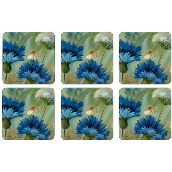 PIMPERNEL Fleurs des Champs Coasters S/6 4.25" Sq
