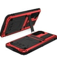 thumbnail image 5 of Samsung Galaxy S21 2021 Metal Case with Screen Protector, Dteck Outdoor Sports Military Heavy Duty Shockproof Sturdy Full Cover Hybrid Aluminum Metal Hard Case with Kickstand, Red, 5 of 7