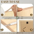thumbnail image 4 of Uxcell 1/2 inch x 49ft Wood Veneer Edge Banding, Flexible White Oak Edging Strips for Furniture Restoration, 4 of 7