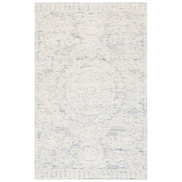 SAFAVIEH Abstract Carter Oriental Area Rug, Ivory/Blue, 3' x 5'