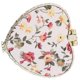 thumbnail image 1 of Espejo de maquillaje de viaje, espejo plegable de bolsillo con estampado floral de doble cara. Corazón, 1 of 5
