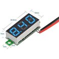 thumbnail image 3 of 5 pcs 0.28 Inch Two-wire DC Digital Voltmeter 2.5V-30V Mini DC Digital Voltmeter Voltage Tester, LED Digital Voltage Meter (Red), 3 of 5