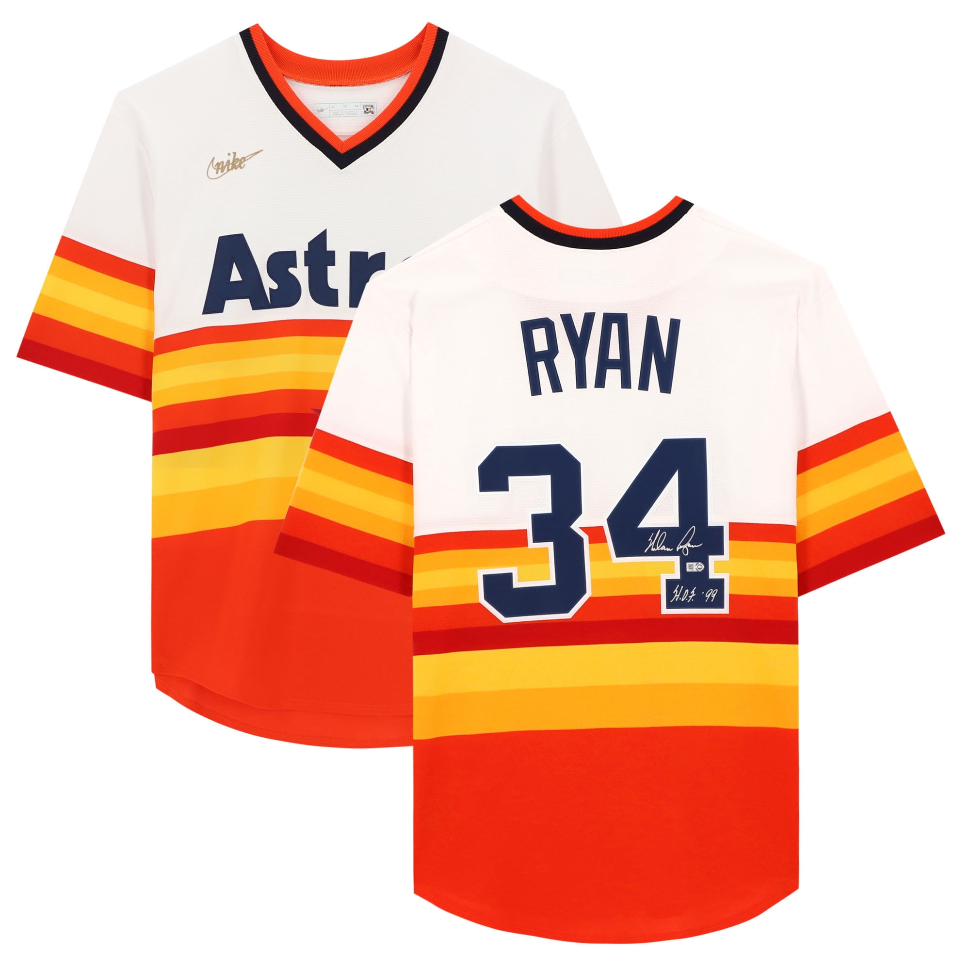 Men's Nike Nolan Ryan White Texas Rangers Home Cooperstown Collection  Player Jersey