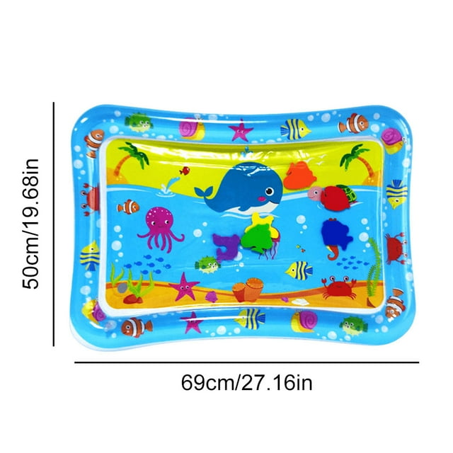 Cat Playing Water Mat Sensory Water Play Mat For Cat Pvc Ocean Fish Crawling Induction Cat Playing Water Mat Interactive Cat Toy G