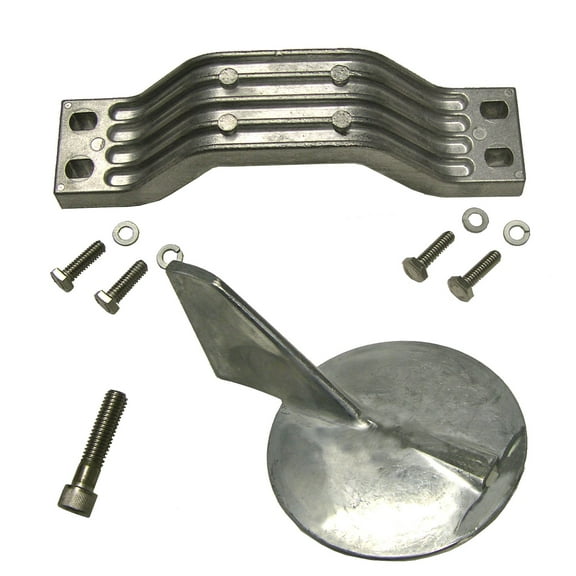 Complete Aluminum Anode Kit Fits Yamaha 150-200 Hp CR Counter Rotation US Military Grade Aluminum Anode Kit Replaces Quicksilver 8m6007986, Martyr CMY150KITA, Seachoice 95211, Sierra 18-6133, 21102AL