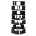 thumbnail image 4 of Kings Brand Furniture Revolving Shoe Rack, Spinning Shoe Rack Tower, 360° Revolving Shoe Storage Organizer for Closet Entryway Bedroom Hallway (Black, 7-Tier), 4 of 5