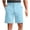 Light Blue, variant on Havenre Mens Stretch Golf Shorts Flat Front Quick Dry Chino Dress Shorts for Men Casual Button Stretch Elastic Waist Work Shorts with Pockets Khaki#01 XXXL