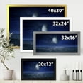 thumbnail image 4 of Designart 'Full Moon Night Over Dark Ocean' Nautical & Coastal Framed Art Print, 4 of 4