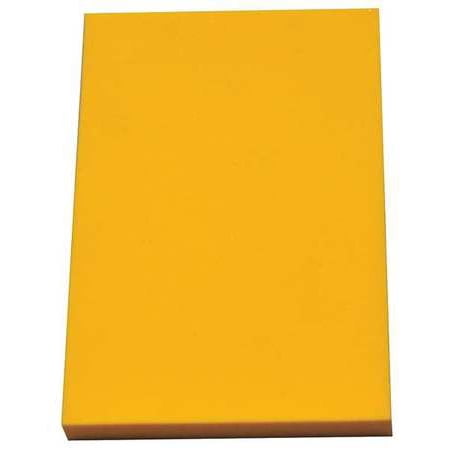 High Density Polyethylene Sheet - CLARK FOAM 1001361Y Kitting Sheet, Polyethylene, Yellow, 1 in.