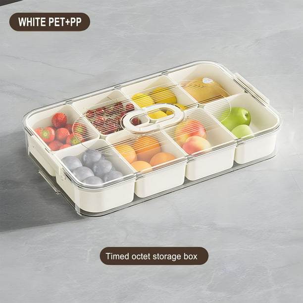 Xihbxyly Caja para Condimentos, Organizador de Especias Transparente, Diseño Portátil y Sellado para Mantener La Frescura, Especiero Multicompartimento, Ahorra Espacio En La Cocina, Cocina Casera, 34