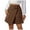 Brown, variant on EDFBUYKRS Female Skirts Black Skirt for Women Plus Size Autumn and Winter Women's Solid Color Suede Skirt European and High Waist Metal Buckle Skirt